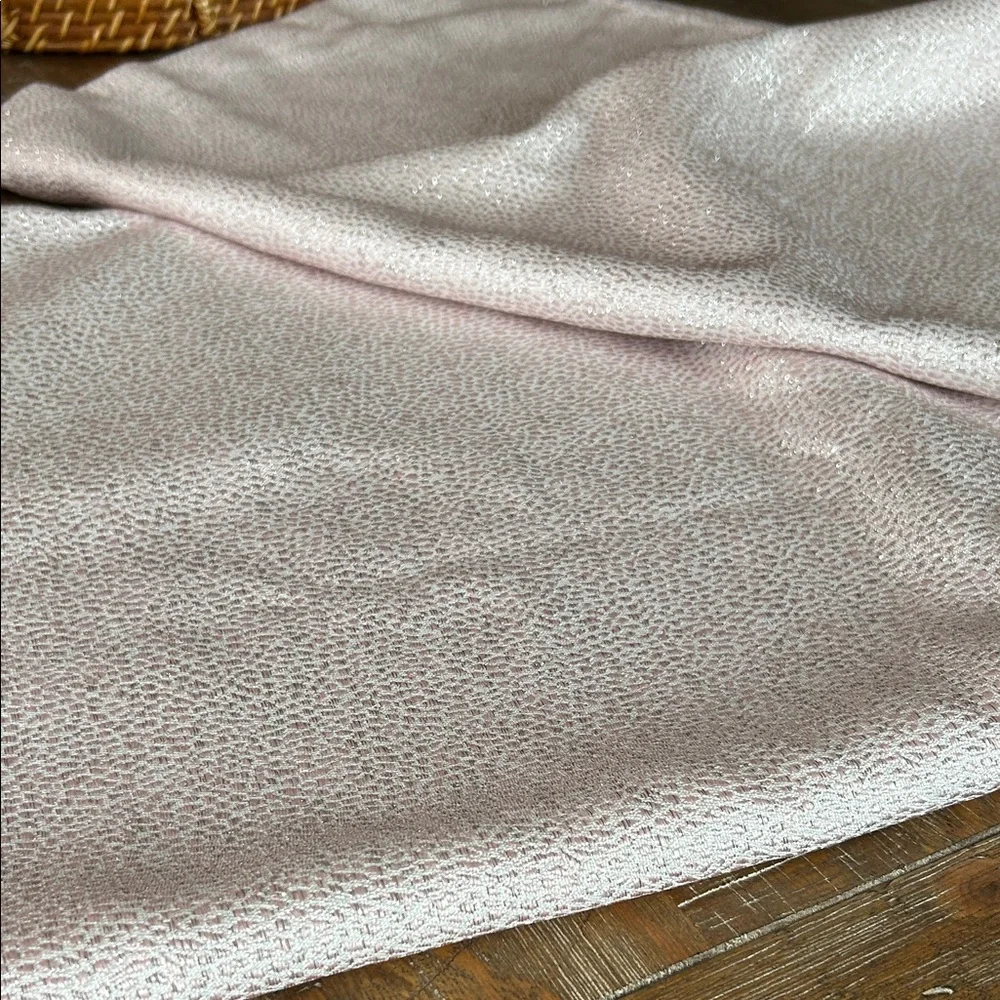 Shower Curtain Textured Pink Fabric